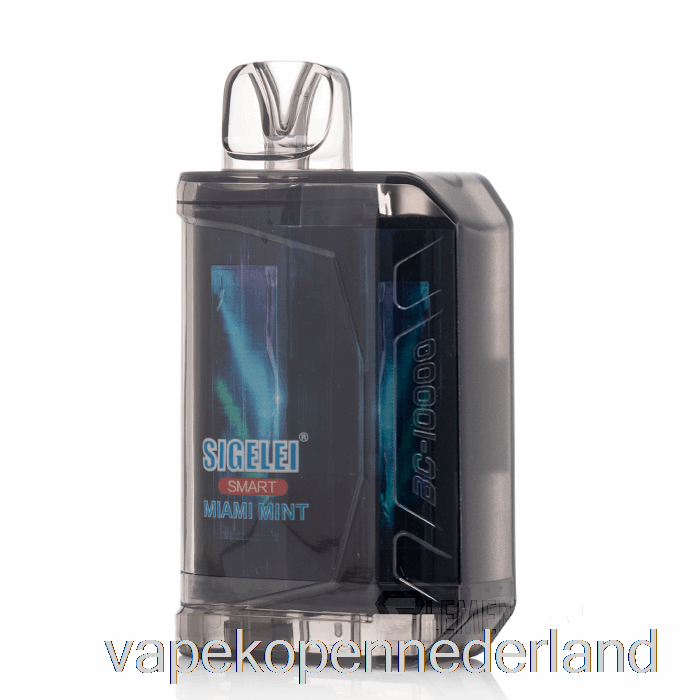 Vape Nederland Sigelei Smart Ac10000 0% Nicotinevrij Wegwerp Miami Mint